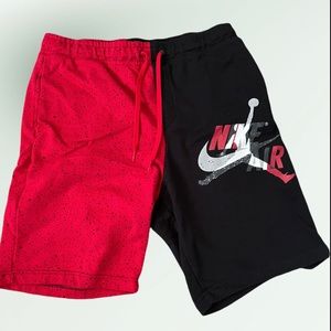 XL red & black Nike Jordan shorts